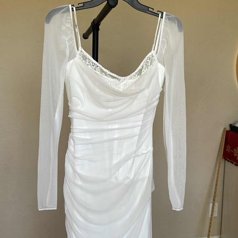 HOUSE OF CB M D-DD  'Katarina' White Maxi Dress‎ NWOT size M - Picture 11 of 17